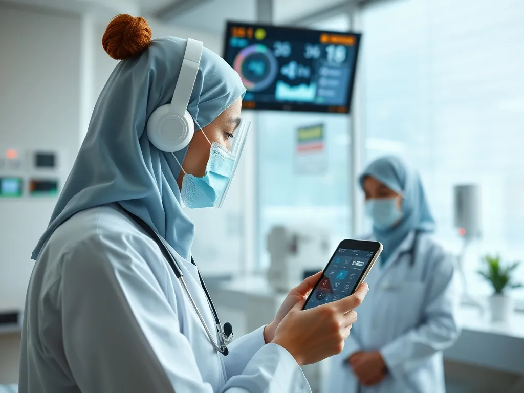 Digital healthcare technology, such as remote monitoring devices and electronic health records used in Turkish hospitals
