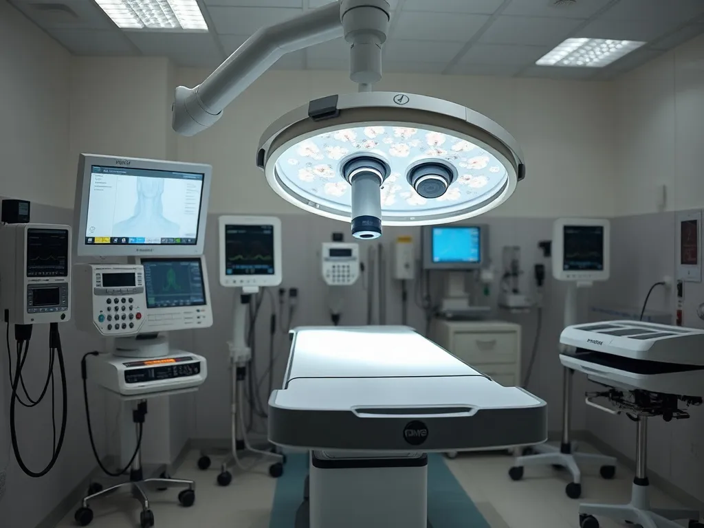 Cutting-edge immunotherapy and targeted drug delivery systems in a Turkish hospital setting, modern equipment, professional and detailed, highlighting innovation
