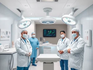 Modern fertility clinic in Turkey, advanced medical technology, professional doctors, welcoming environment, photorealistic, high quality